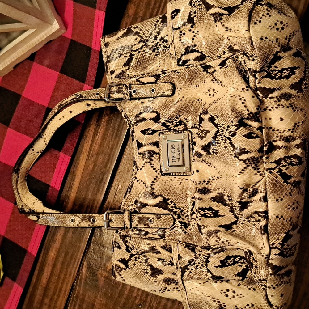 LARGE, Snake skin purse